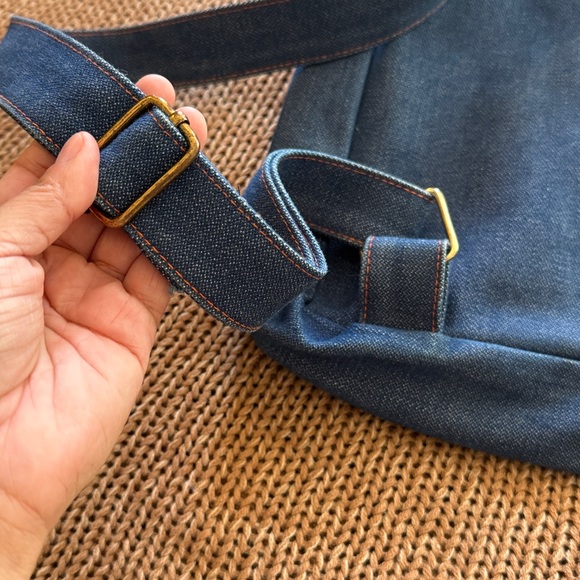 Big Bud Press Blue Denim Mini Backpack Bag - Picture 6 of 8